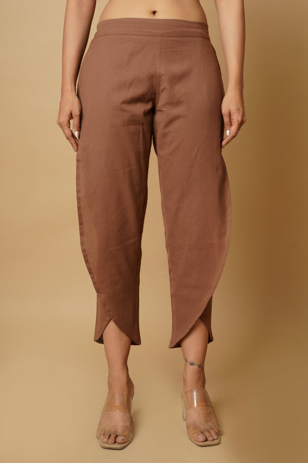 Dark Brown Women's Tulip Trouser
