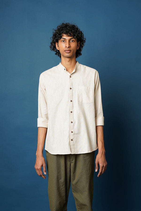 Crafted Cotton Men's Full Sleeves Shirt