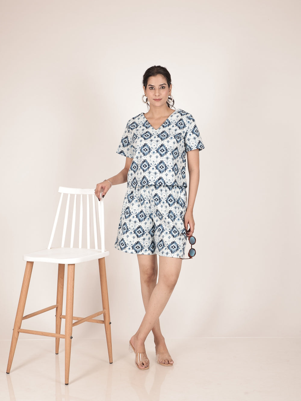Indigo Cotton Co-Ord Set
